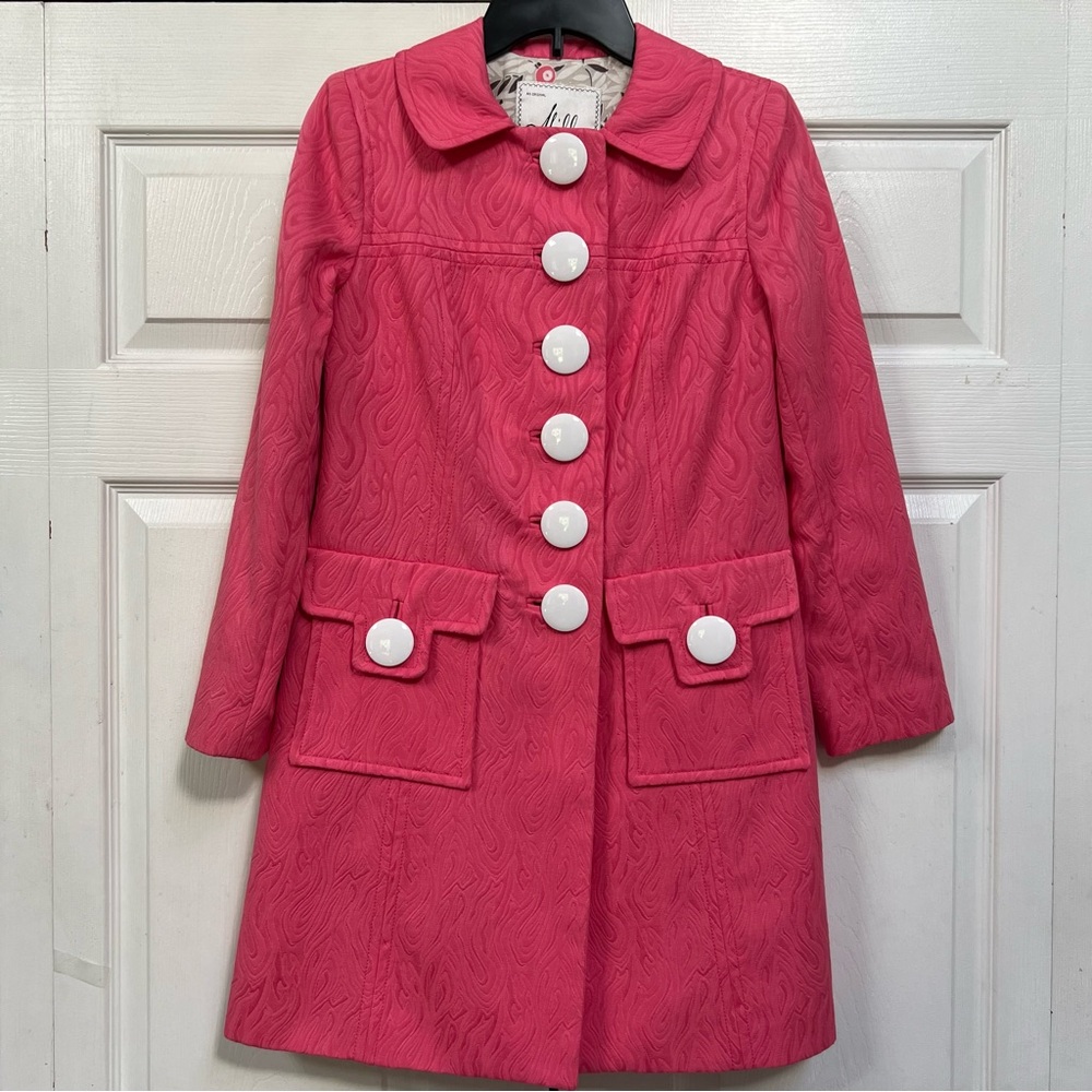 Milly of New York Pink Designer Vintage Style Light Coat Women’s Size 2 New $575 - Picture 16 of 16